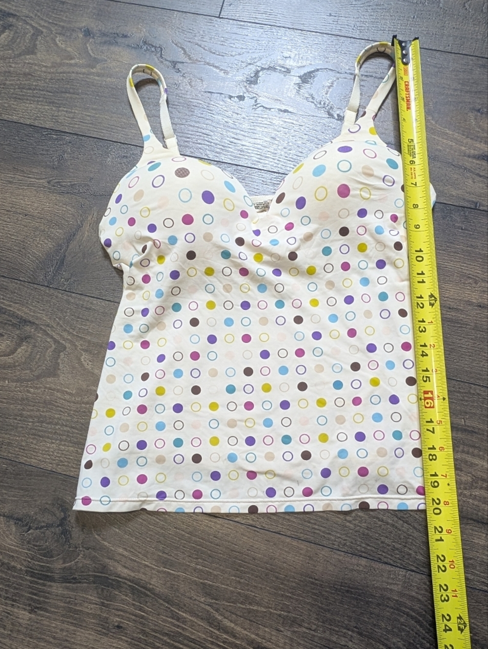 Victoria's Secret White Polka Dot V-Neck Padded Camisole Size 38B - Picture 5 of 7